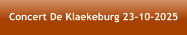 Concert De Klaekeburg 23-10-2025